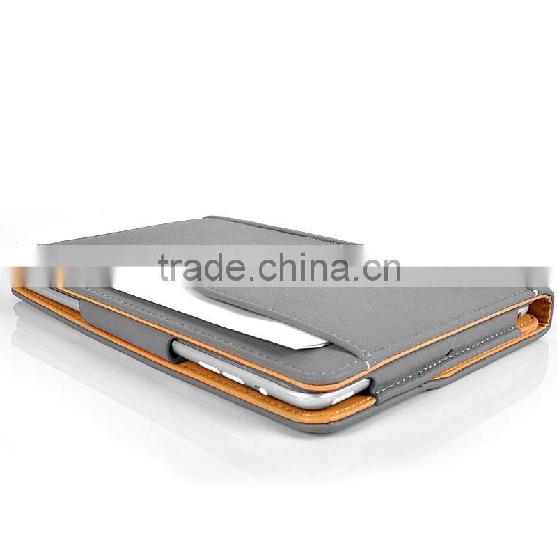 High Quality Tan Leather Case For Ipad Air 2 ipad 6 with Sleep Wake