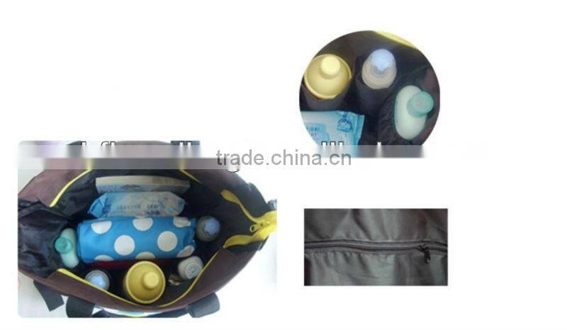 High quality functional polyester diaper bag