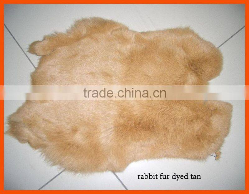 different colors rabbit fur pelts for fishing lure