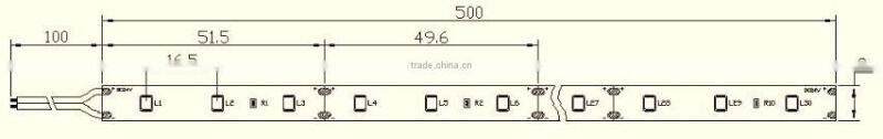 High brightness led strip, 26-28 Lm led strip 2835 chip, 120 pcs/m flexible led light