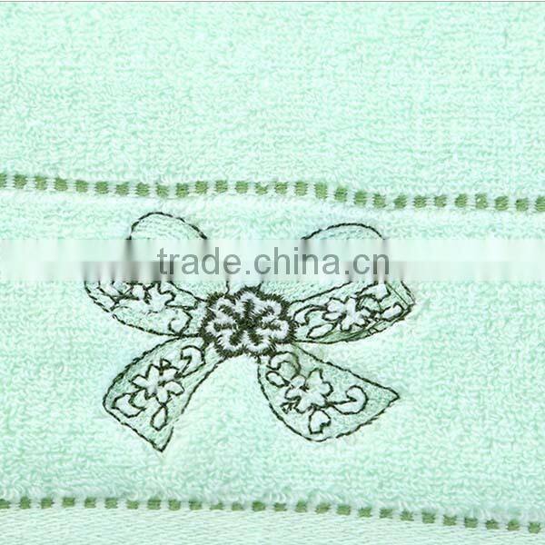 100%cotton luxury embroidery blanks satin gear velvet towel