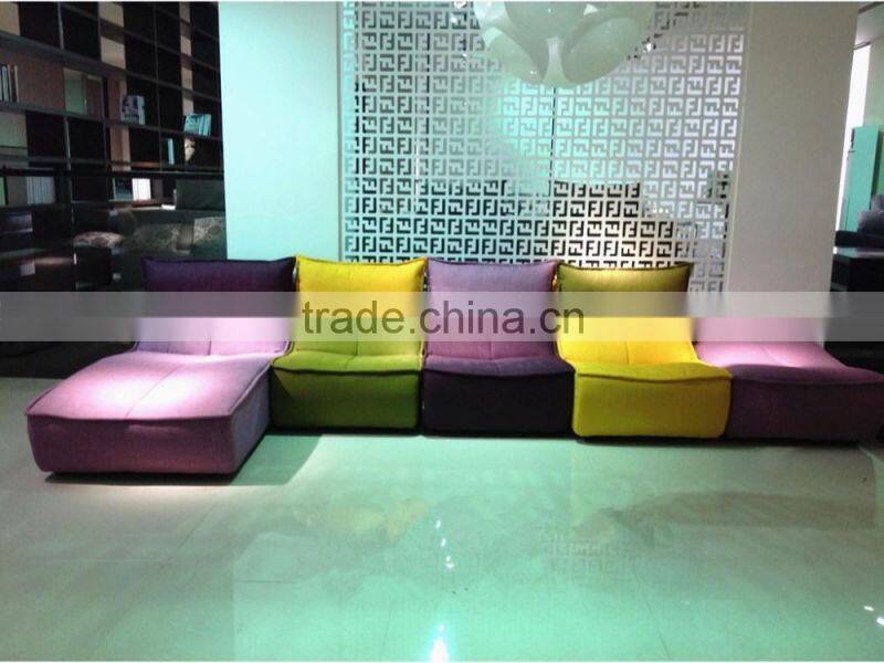 Heated sectional modular sofa