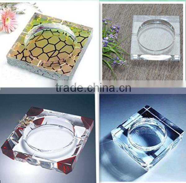 new design engraved crystal ashtray