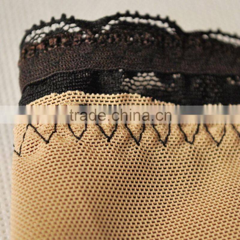 Women's Mesh Lace Trim Underwired Wide Strap Push Up Bra Chest Back Support