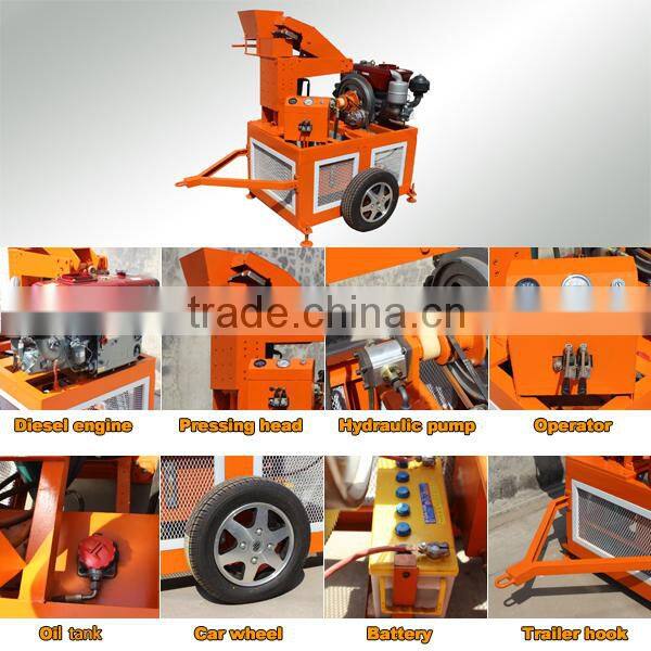 WT1-20 clay tiles making machine Interlock Block Making Machine