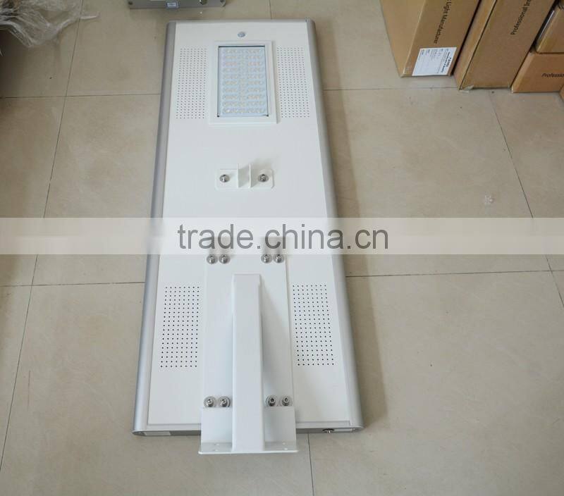 Factory price solar led street light 50w, all in one solar street light