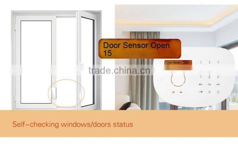 Smart home automation system with SIM card GSM alarm system & Android/IOS APP GSM Home Alarm, Wireless GSM Alarm