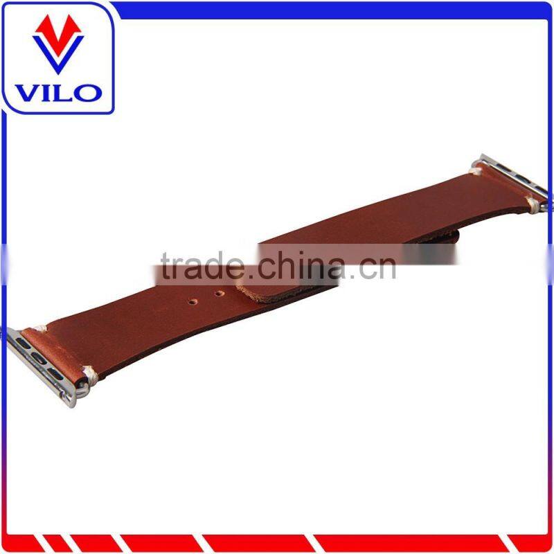 For Apple Watch Genuine Leather Original Watch Band With Connection Adapter Clip