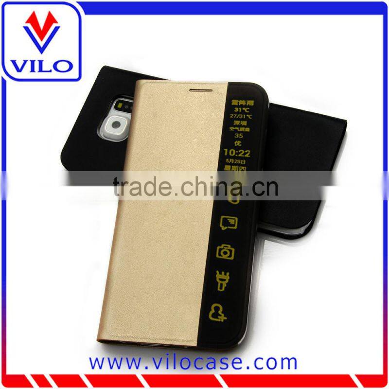 slim smart leather cover for Samsung S6