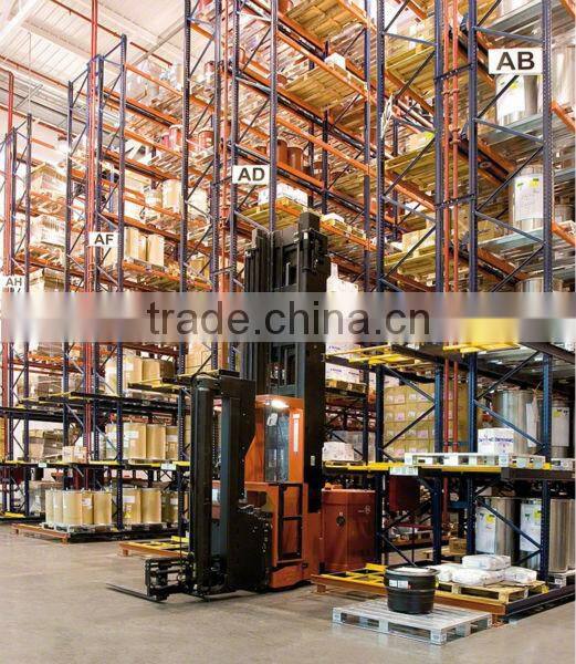 Drive-in shelf Store high volumes economically