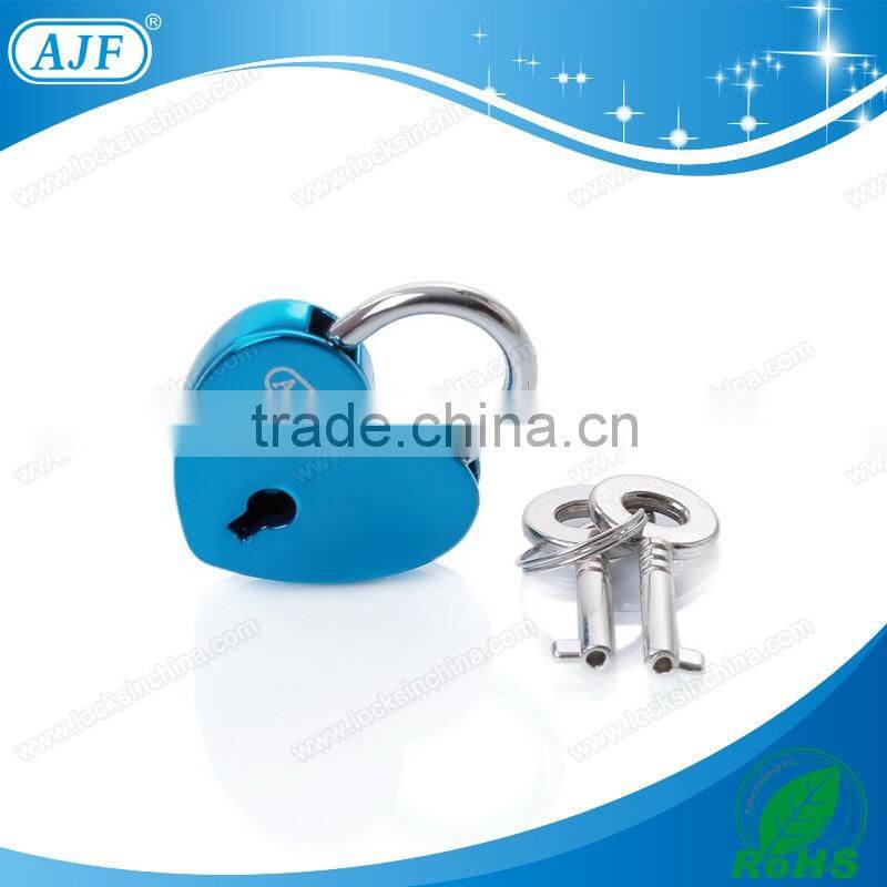 AJF 2016 TUV TEST passed the newest popular small colorful wish love heart lock