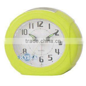 plastic table alarm clock snooze light clock, desk clock