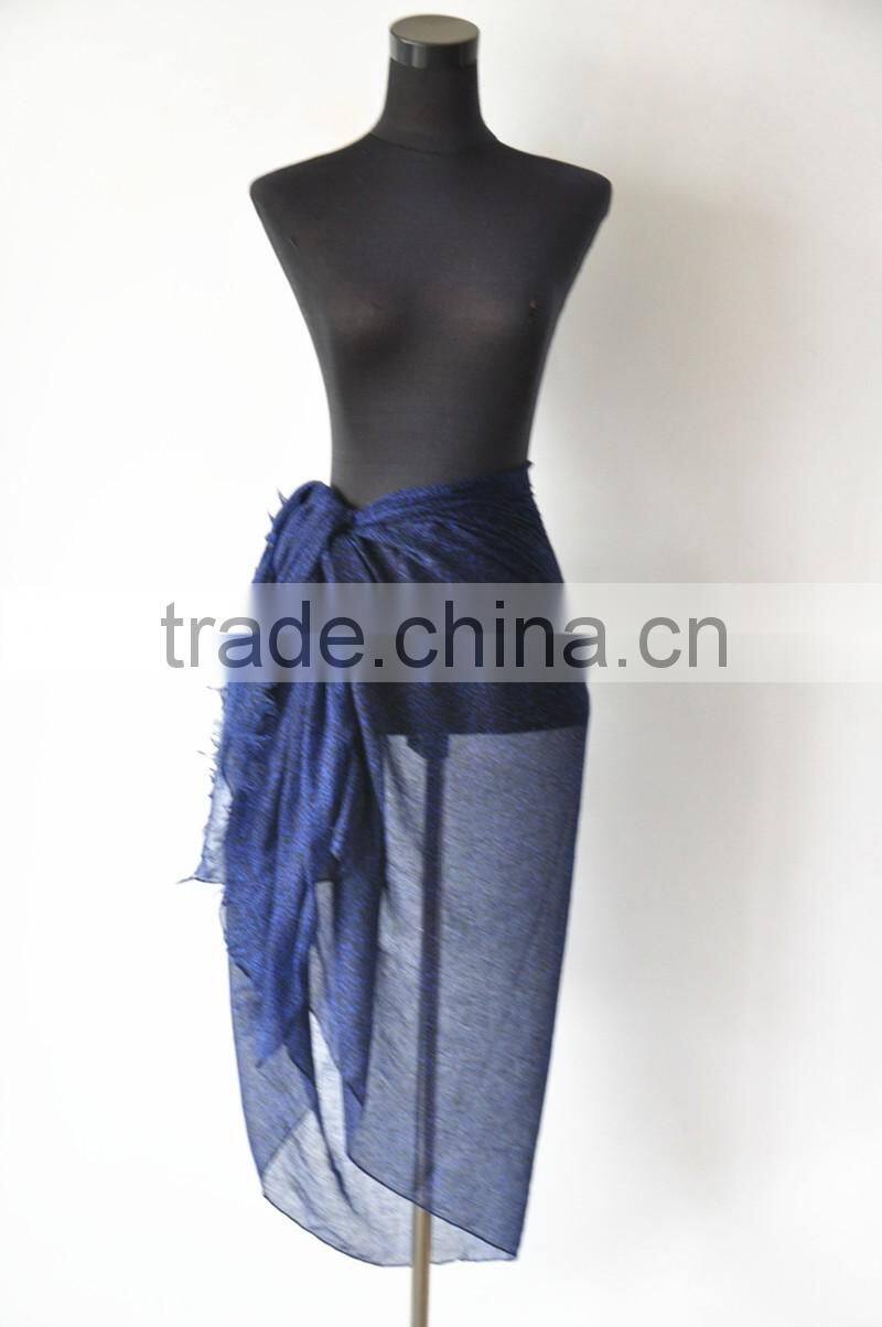Soft Material Printing Design Polyester Voile Bali Sarong Pareo