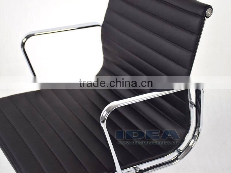 Replica EA117 Charles Office Chair - Black Color Genuine Leather