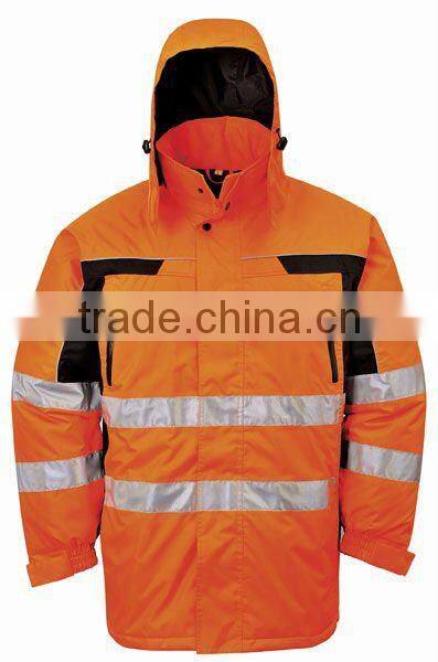 EN471 High Visibility Winter Parka for men
