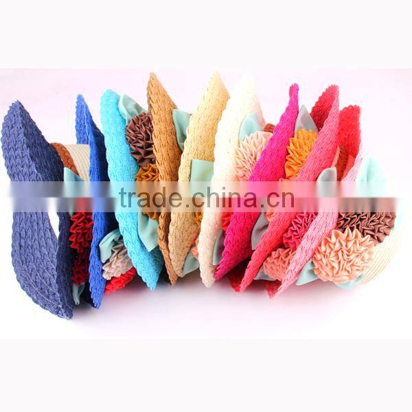 Fashion women ladies hats cool summer mini straw hats to decorate