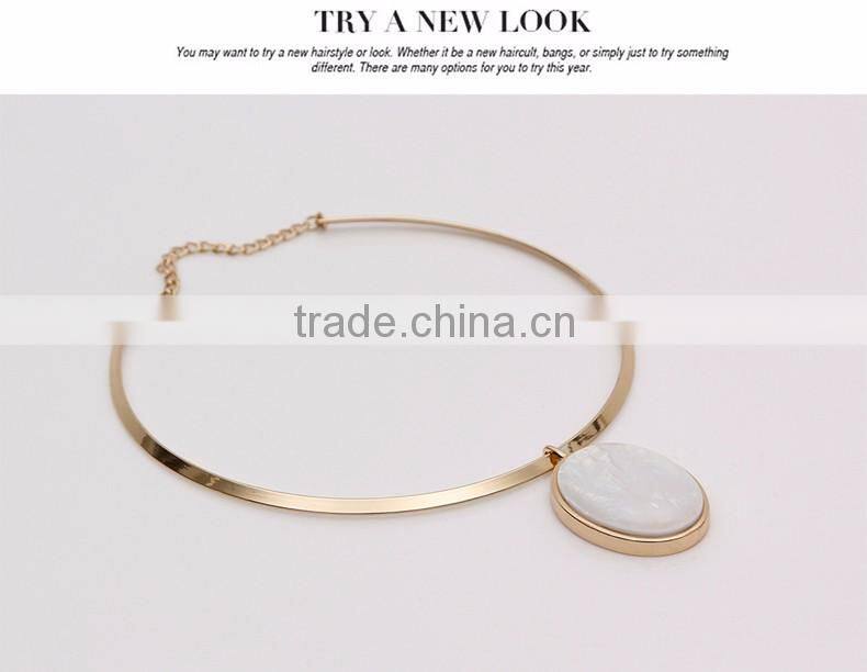 New Design Fashion Crystal Necklaces Women Luxury Statement Diamond Necklace Jewelry SKA8465