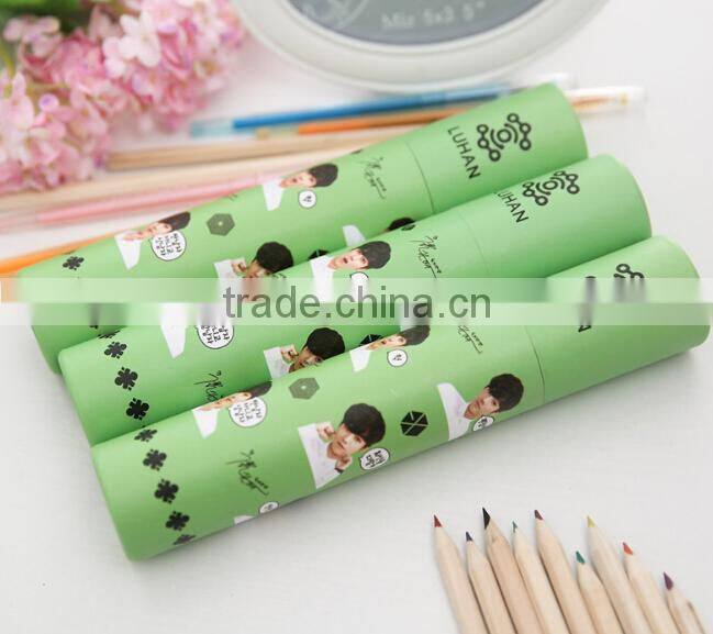 cheap promotional packaging pencil paper tube box