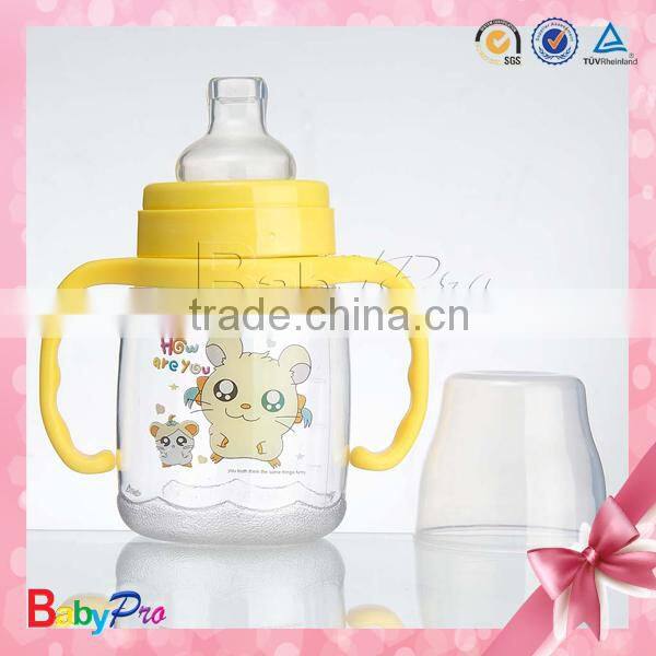 2015 New Product On China Market Glass Manufacturer High Quality Baby Feeding Bottle Wholesale Baby Feeding Bottle