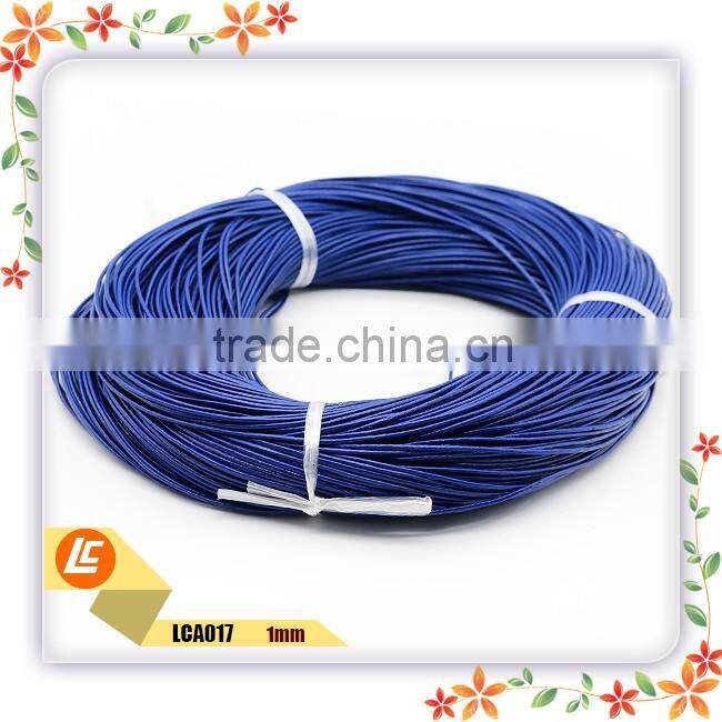 2mm round natural cowhide leather cord 100m