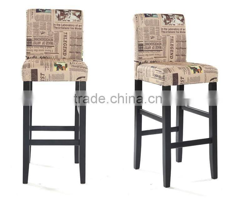 New style Solid Wood Simple European style Bar Chair Y309
