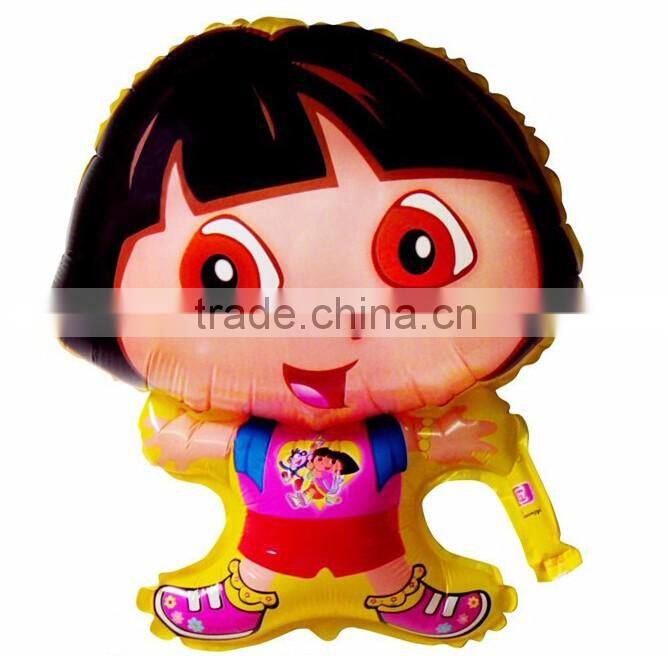 2016 Sale Party Supplies Single Foil Balloons Dora Balloons Cartoon Foil Helium
