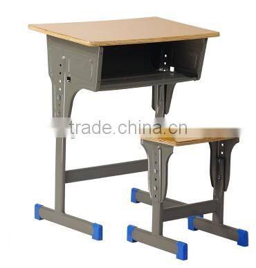 School desk and chair with Square tube school furniture HXZY062