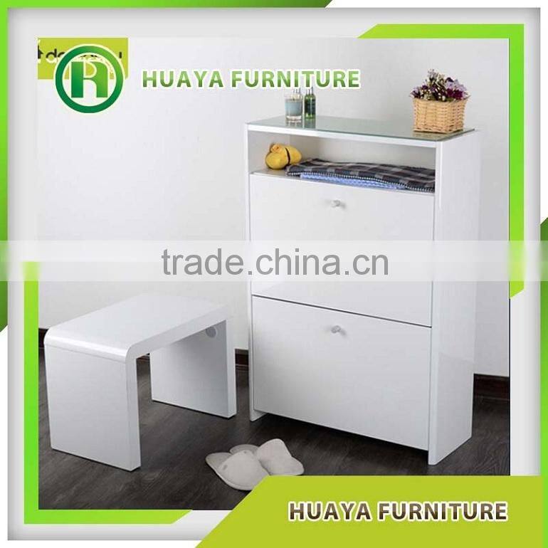 Factory Price Full length shoe cabinet with drawers