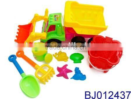 Beach Toys Deluxe Playset for Kids plastic bucket sand shovel set