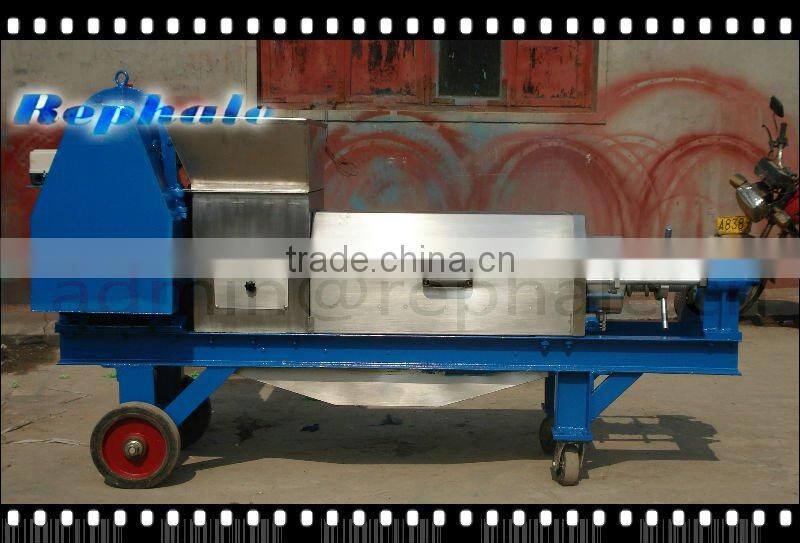 double screw fresh spinach extractor