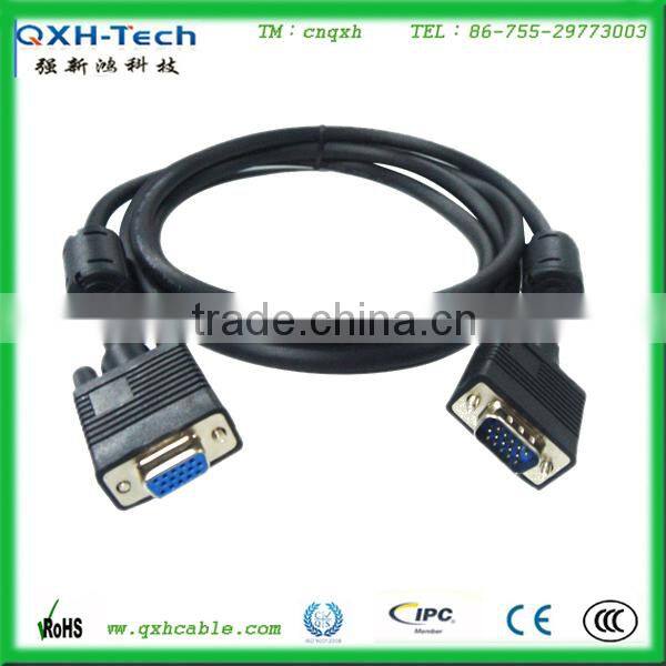 VGA cable with ferrite VGA HDB 15 pin cable
