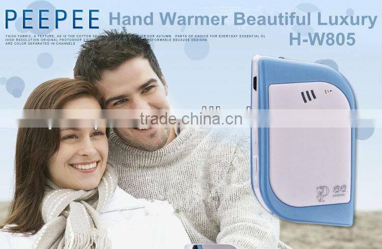 peepee usb room thermostat new design fashionable dual heating H-W 805 Rechargeable electric hand warmer