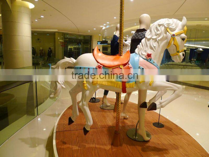 fiberglass horse shopping mall decoration / amusement park