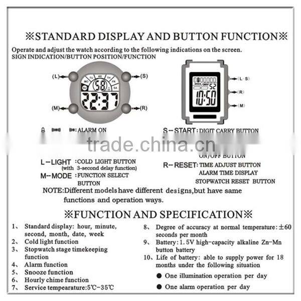 Cheap promotional digital digital sports watches new