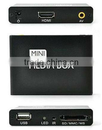 Mini Media Box Multimedia TV Player Display HDMI Remote Control