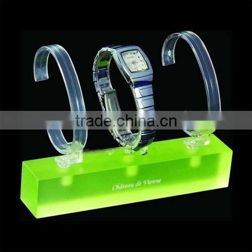 2016 new style Shenzhen factory luxury wrist watch holder/acrylic watch display stand with C ring