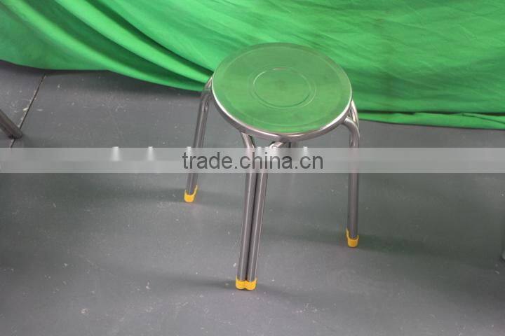 stainless steel metal stool fast food restaurant dining chair leisure stainless steel chair(YC024)