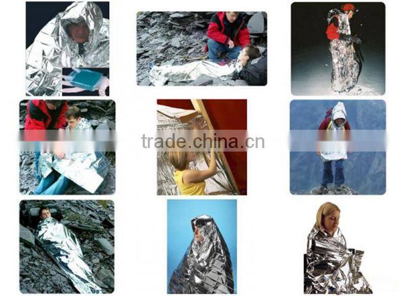 MK-FAB13 Wholesale Golden Silver Disposable First Aid Blanket Emergency Mylar Thermal Blanket Foil Emergency Blanket
