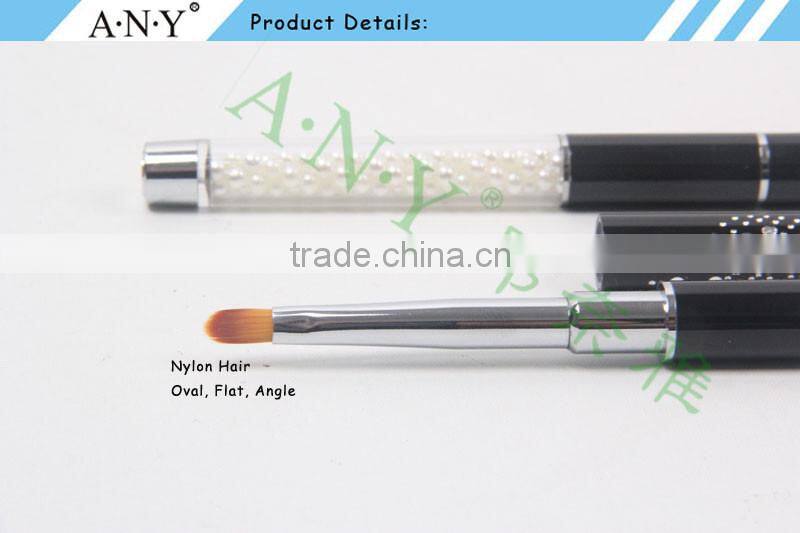 ANY High Quality Pearl Handle Nail Art Nail Polish Brush Oval Shape
