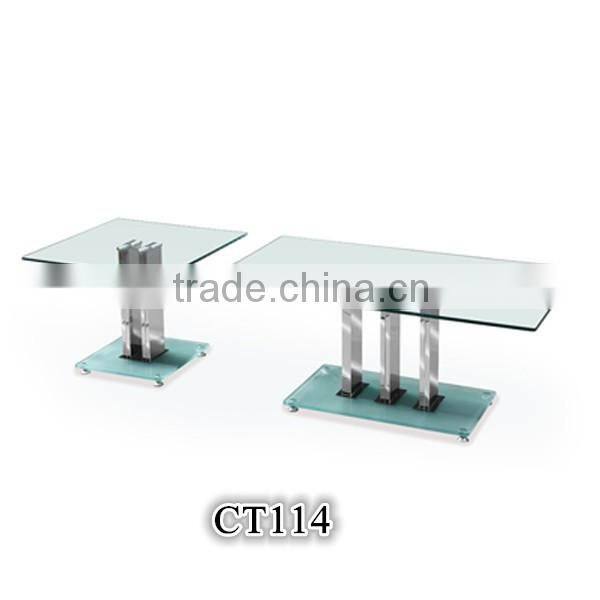 Glass dining table
