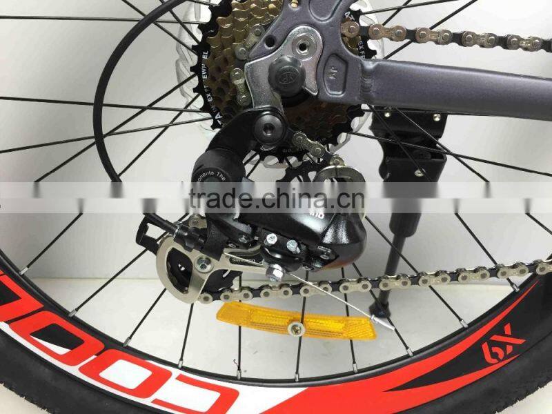 26'' 24 speed aluminum mountain bike frame full suspension mtb