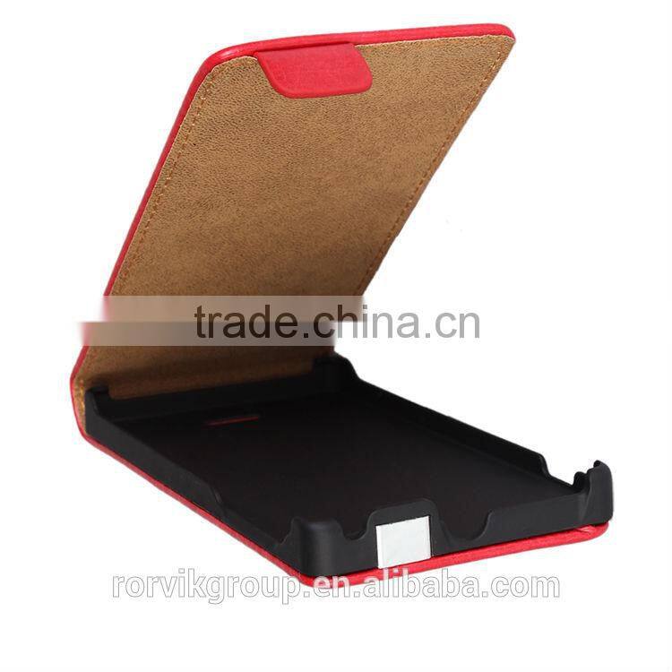 filp up and down PU leather mobile phone case for Sony Xperia J ST26i