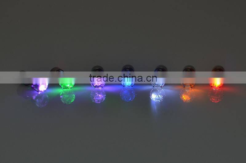 1Pair LED Light Up Earring Stud For Dance Party and Club Girls