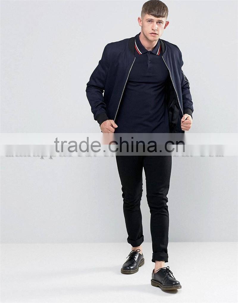 2016 New Pique Polo Shirt With Long Sleeves