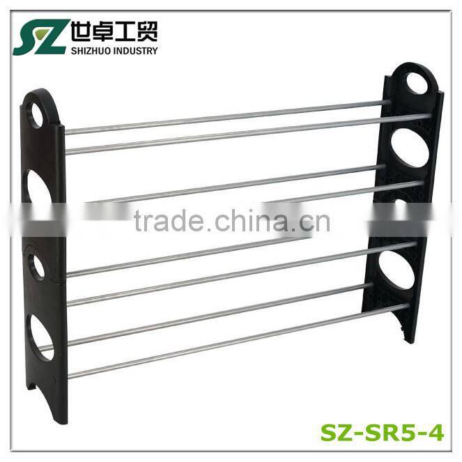 made in china folding 4 tier 12 pairs shoe rack bracket