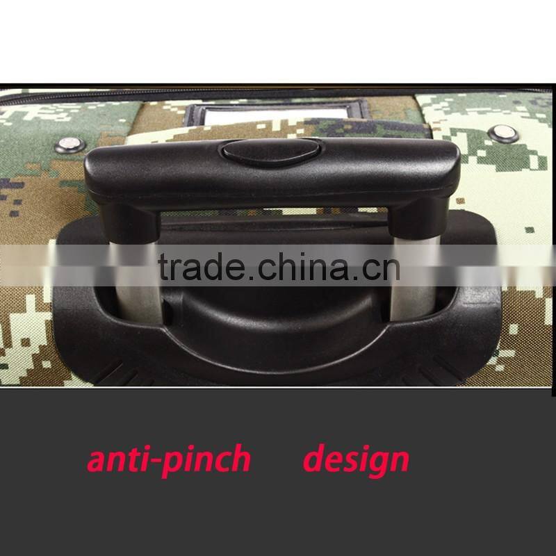 Hot Sale Travel Trolley Waterproof Camouflage Fabric Luggage Bag for Men