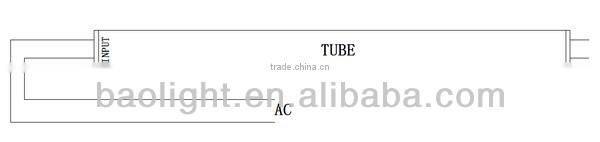 Super bright 100-110lm/w t8 red tube sex led vietnam tube cinnamon 24watt 1500mm tube led