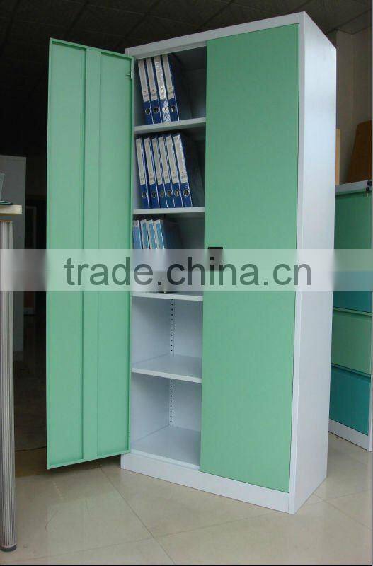 KFY-CB-16 Green Steel 2 Door Decorative Bookcase
