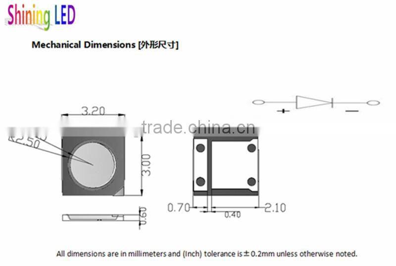 High Lumen 1W EMC 3030 SMD LED Data Sheet
