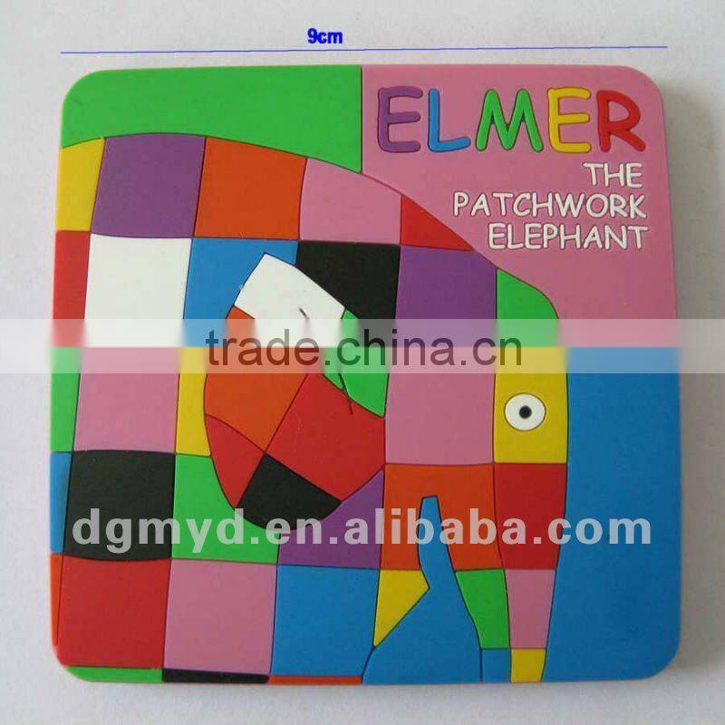 2D soft pvc coffee mat for cafe (KMS-1945)